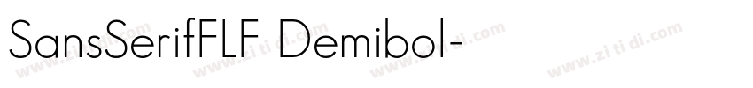 SansSerifFLF Demibol字体转换